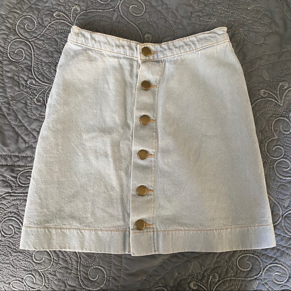 American Apparel Jean Skirt